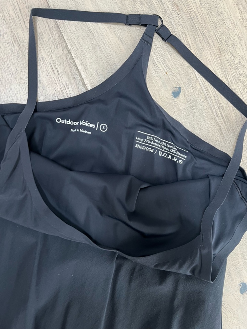 Outdoor Voices Black Exercise Dress (Size Small) with Built in Shorts - Picture 6 of 6